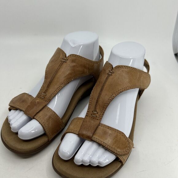 Taos Leather Sandals Sz 6 The Show - Picture 1 of 9